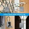 thumbnail image 3 of ORIA Waterproof Key Lock Box, Portable 4 Digit Combination Key Storage Lock Box, Wall Mounted Key Safe Box, 5 Keys Capacity, Silver, 3 of 7