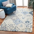 thumbnail image 2 of SAFAVIEH Glamour Charmaine Floral Wool Area Rug, Beige/Blue, 4' x 4' Square, 2 of 10