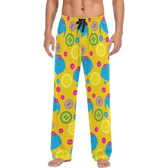 GZHJMY Elephant Pajama Pants for Men, Lounge Pants Lightweight Men Pajama Bottoms with Drawstring Pockets, Christmas New Year Birthday Gifts, XX-Large