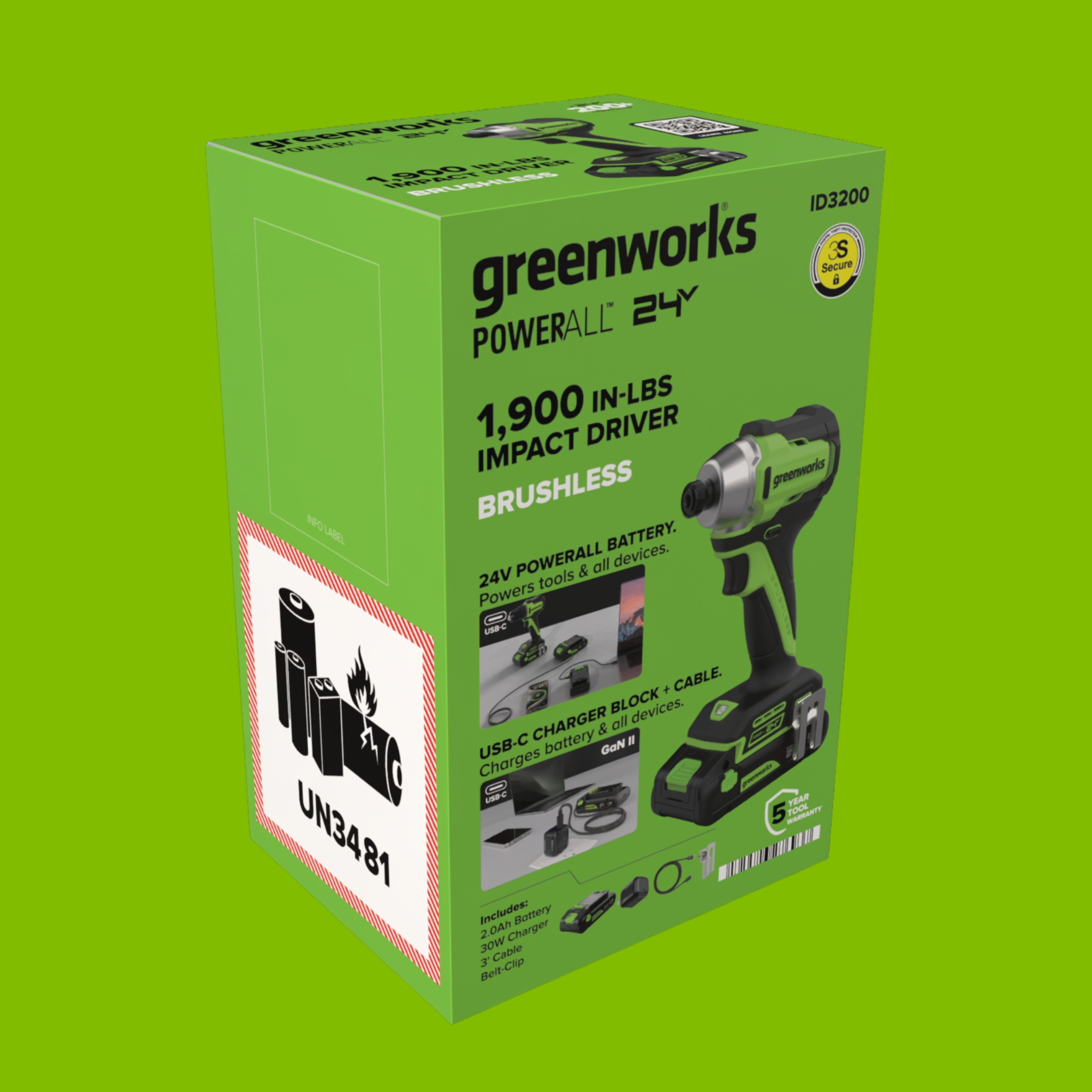 Greenworks PowerAll 24V Impact Driver Kit photo 7