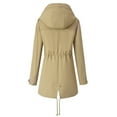 thumbnail image 2 of Women's Lightweight Hooded Anorak - Waterproof Rain Jacket, Compact Design, Perfect for Outdoor Activities Daily Commute in Rainy Weather, 2 of 5