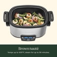 thumbnail image 4 of Cuisinart 3-In-1 Cook Central® Multiolla, olla de cocimiento lento, olla de vapor, Plateado, 5,67L, 1, 4 of 5