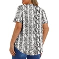 thumbnail image 5 of Fantaslook Dressy Blouses for Women Pleated Short Sleeve Tunic Tops Casual Floral Shirts, 5 of 8