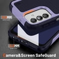 thumbnail image 4 of Designed for Samsung Galaxy A13 5G Case Galaxy A32 5G Case Gift Militay Grade Drop Protective Cover Shockproof Case for Galaxy A13 4G 5G Phone Case for Women Men boy Girl (Purple+Blue), 4 of 17