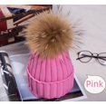 thumbnail image 1 of Gorro de punto rizado de color sólido para otoño e invierno, gorro de lana con forma de mapache coreano de 15 cm, 1 of 4