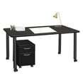 thumbnail image 7 of Regency Kee 66 x 24 in. Mobile Desk with Storage- Ash Grey Top, Black Legs, 7 of 7