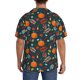 thumbnail image 3 of Balery Autumn with Pumpkins Camisa Casual de Manga Corta con Botones para Hombre, Texturizada, Estilo Cubano, para Playa, Verano-Large, 3 of 5