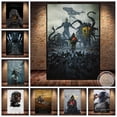 thumbnail image 2 of Death Stranding Game Poster Comics Quality Wall Art Painting Print on Canvas Bar Cafe Room Poster Pictures Cuadros Home Decor, 2 of 5