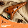 thumbnail image 4 of Ocarina Ohuhu Alto C de 12 Agujeros en Cerámica con Cancionero, 4 of 9