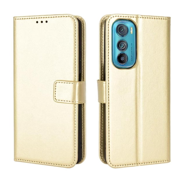 Funda tipo libro para Motorola Edge 30, cartera todo‑en‑uno, funda multifuncional con tarjetero y correa de muñeca desmontable