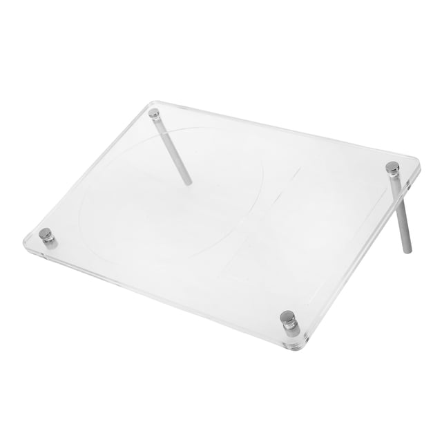 Luxshiny CD Holder Stand CD Stand Rack Transparent Protection Office Use 1Pack