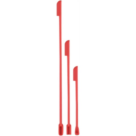 

LFOGoods Jam Spatula Flexible Dessert Cake Baking Scraper Scraping Double Head Design Atrovirens-Red
