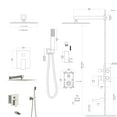 thumbnail image 5 of Bath Shower Faucet Set Tub Spout 10 inch Rain Shower Head with Handheld Shower System in Brushed Nickel, 5 of 9