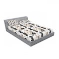 thumbnail image 3 of Floral Bedding Set with Sheet & Covers, Abstract Exotic Blossoms Tropical Petals Fragrance Essence Print, Printed Bedroom Decor 2 Shams, 4 Sizes, Tan Ivory Seal Brown, by Ambesonne, 3 of 3