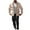Khaki, variant on Men's 2 Piece Outfit Sets Casual Long Sleeve Button Down Jacket and Cargo Pants Sets Fashion Loose Fit Streetwear with Pockets