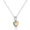 thumbnail image 5 of Citrine Heart Necklace, 5 of 8