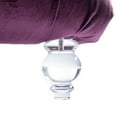 thumbnail image 7 of HOMEFUN Purple Modern Tufted Velvet Chaise Lounge for Living Room with 1-Bolster Pillow and solid Acrylic legs, 7 of 7