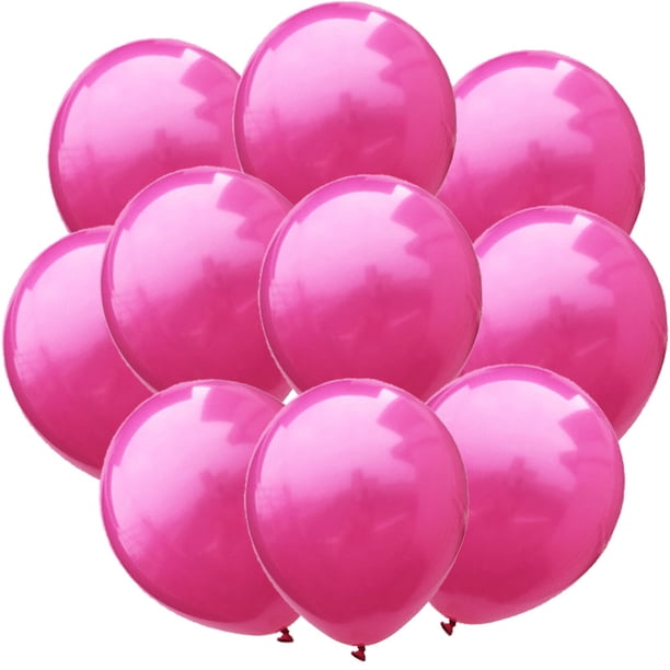 Xiao Hua 50 globos rosas premium de 12 pulgadas para fiestas de cumpleaños, globos a granel para despedidas de soltera y decoración de fiestas de graduación.