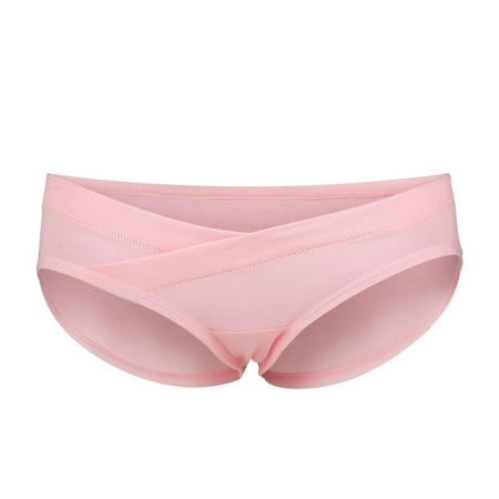 Qiilu Breathable Cotton Pregnancy Underwear Low Waist U-shaped Women ...