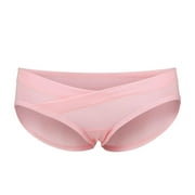 Herwey sous-vêtement de grossesse en coton respirant taille basse en forme de U femmes culotte élastique (rose L)
