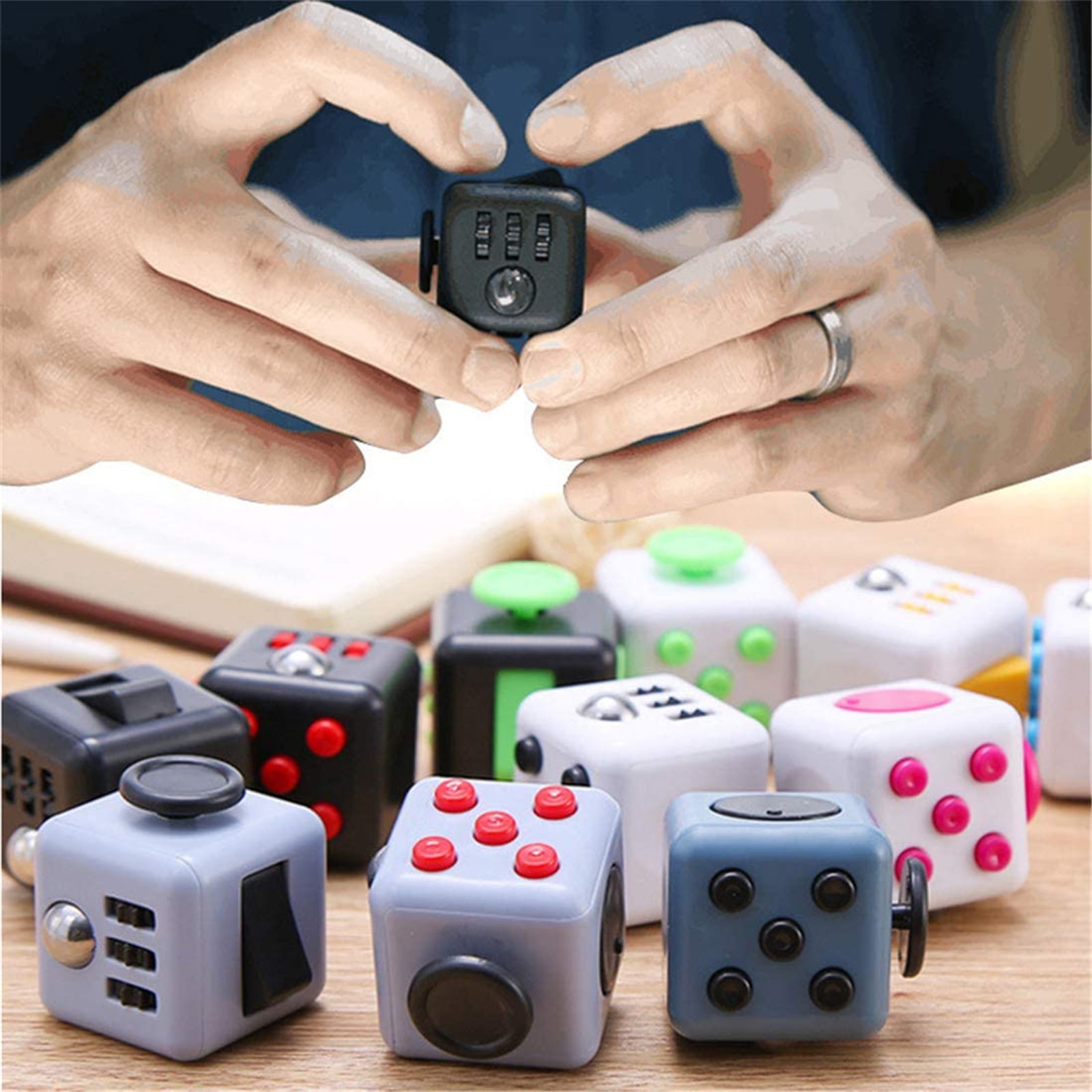 Fidget Anxiety Cube for ADHD Mini Dice Stress Relief Toy Finger Sensory ♞ 