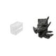 thumbnail image 1 of Caja de almacenamiento de papel higiénico acrílica, dispensador moderno de toallas de papel, soporte de pared para pañuelos, sujetalibros, soporte par, 1 of 8