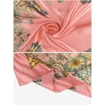 thumbnail image 4 of INSPIRAR CHIC Mujeres Pañuelo de Satén Cuadrado 35" Gran Pañuelo de Paisley Simétrico de Seda para el Cabello, Envoltura para Dormir, Bandanas 90x90cm Rosa, 4 of 6