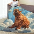 thumbnail image 6 of Salouo Sunshine Cloud Bulldog Print Bed Blankets,Flannel Blanket Comfortable Air Conditioning Blanket Lightweight Blanket for Sofa Bed Travel & Couch -60"x50", 6 of 8