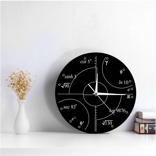 Reloj de pared de matematicas reloj bateria sala de Sunnimix Reloj de pared de matematicas Walmart en linea
