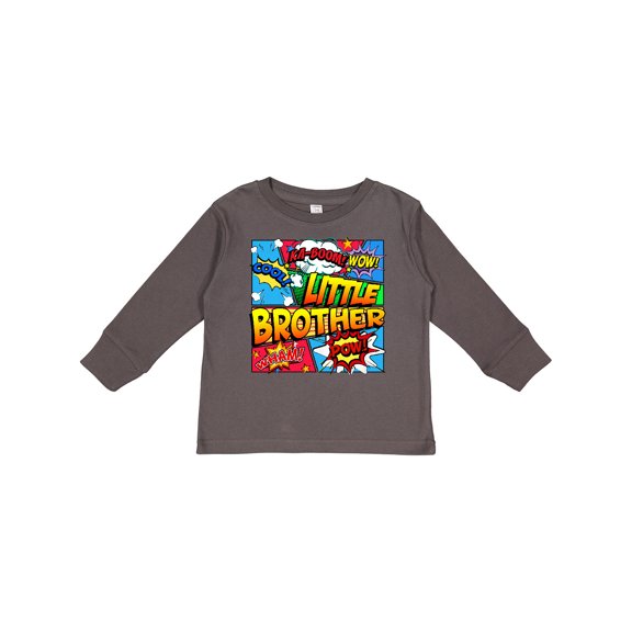 Inktastic Little Brother Comic Book Boys Long Sleeve Toddler T-Shirt