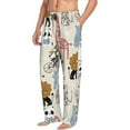 thumbnail image 2 of Xecao Hand Drawn Animals Men's Straight Lounge Pajama Pants: The Ultimate in Comfortable Sleepwear, 2 of 9