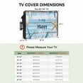 thumbnail image 3 of Outdoor TV Cover 70 to 75 Inches, Starfish Shell The Beach Is My Happy Place Wood Grain Waterproof and Weatherproof TV Cover with Remote Control Pocket, Flat Screen TV Cover Protector for Outside TV, 3 of 6