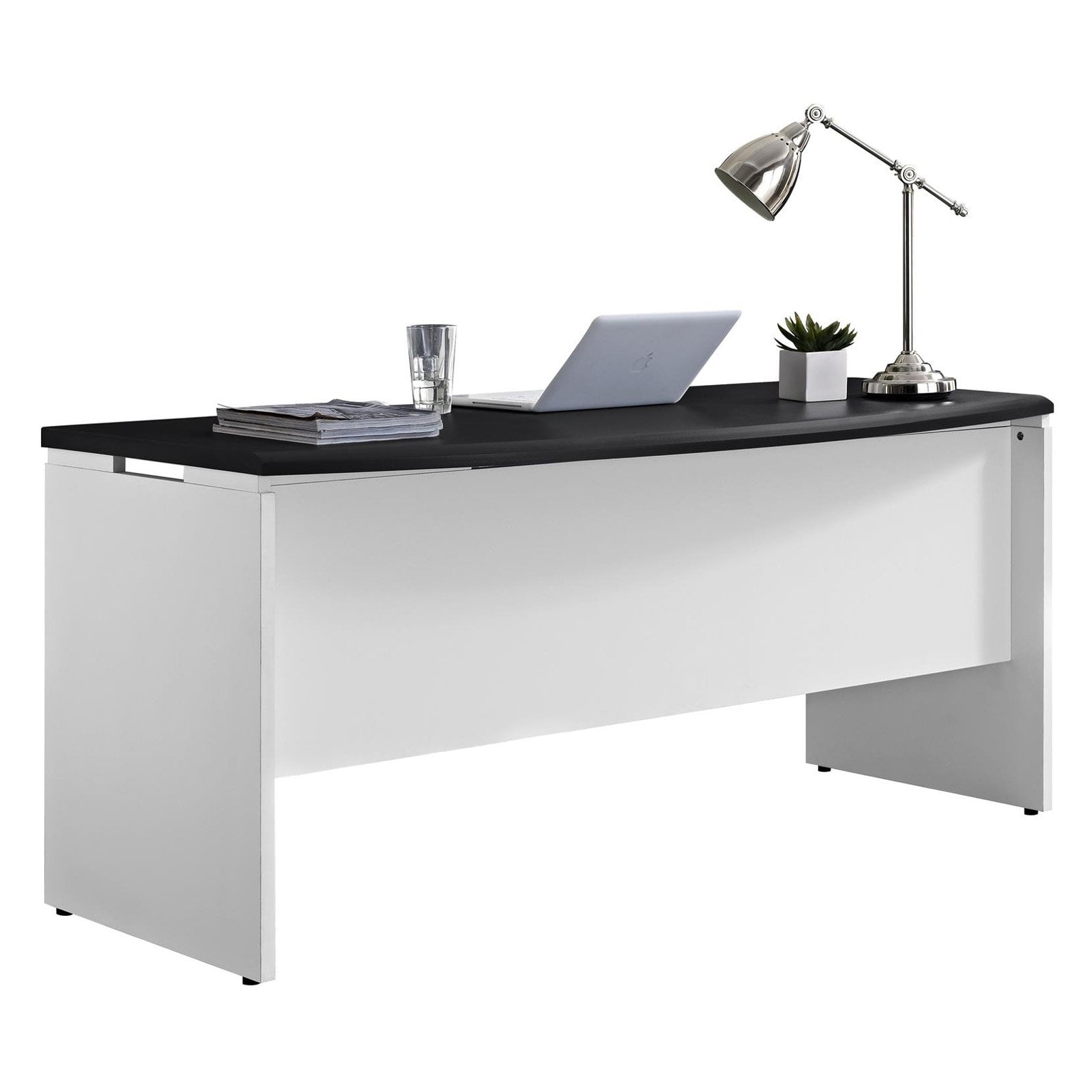 Ameriwood Home Pursuit Executive Desk, White/Gray eBay
