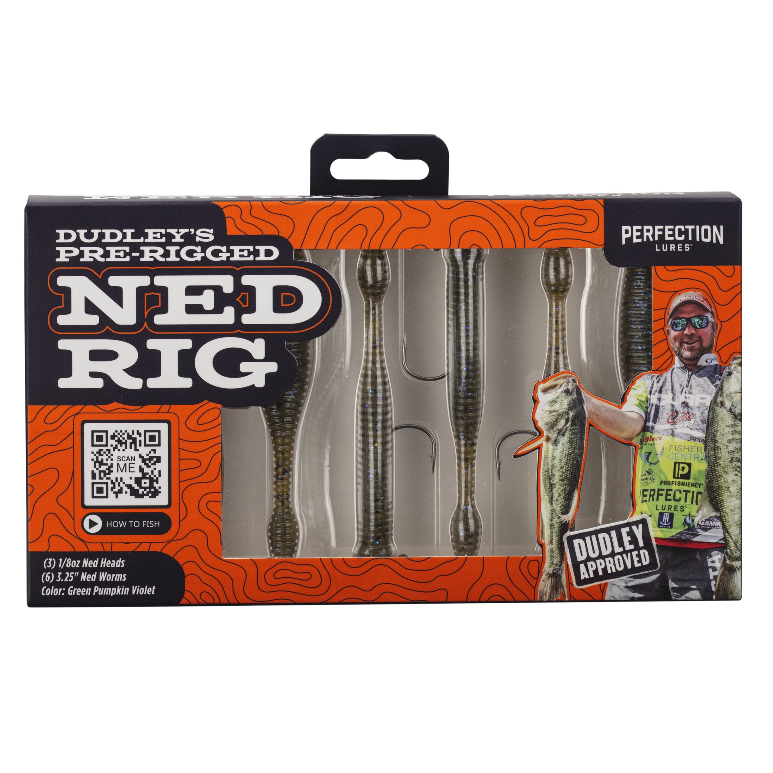 Perfection Lures Dudley's Ned Rig Green Pumpkin Violet Finesse