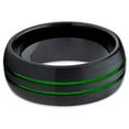 thumbnail image 3 of Silly Kings Jewelry 8mm Green Tungsten Wedding Band - Green Ring - Green Tungsten Ring (9), 3 of 3