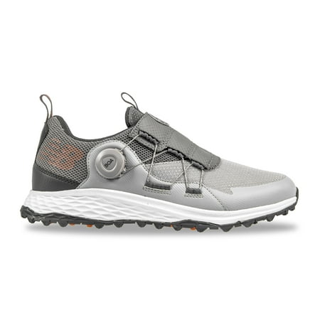 New Balance Men's Fresh Foam PaceSL BOA Golf Shoe, Grey/Orange, 11.5