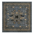 thumbnail image 3 of Unique Loom Taftan Collection Area Rug - Oasis (7' 10" Square Gray/Cream), 3 of 7
