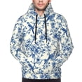 thumbnail image 4 of Hoodies for Men - Vintage Floral Birds Long Sleeve Comfrt Men'S Fashion Hoodies & Sweatshirts, Sweatshirts for Men Hoodies Pullover Clothing Clothes with Pouch, 4 of 7