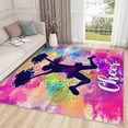 thumbnail image 1 of Cheer Rugs for Bedroom - Cheerleader Rug, 3x5 Rug, Cheerleading Area Rug, Colorful Dance Washable Non Slip Rugs, Girls Dancing Carpet - Home Decor, Cheer Gifts for Girls, 1 of 7