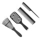 thumbnail image 4 of Juego de cepillos para el cabello BuyWeek 5 piezas cepillo desenredante, 4 of 14