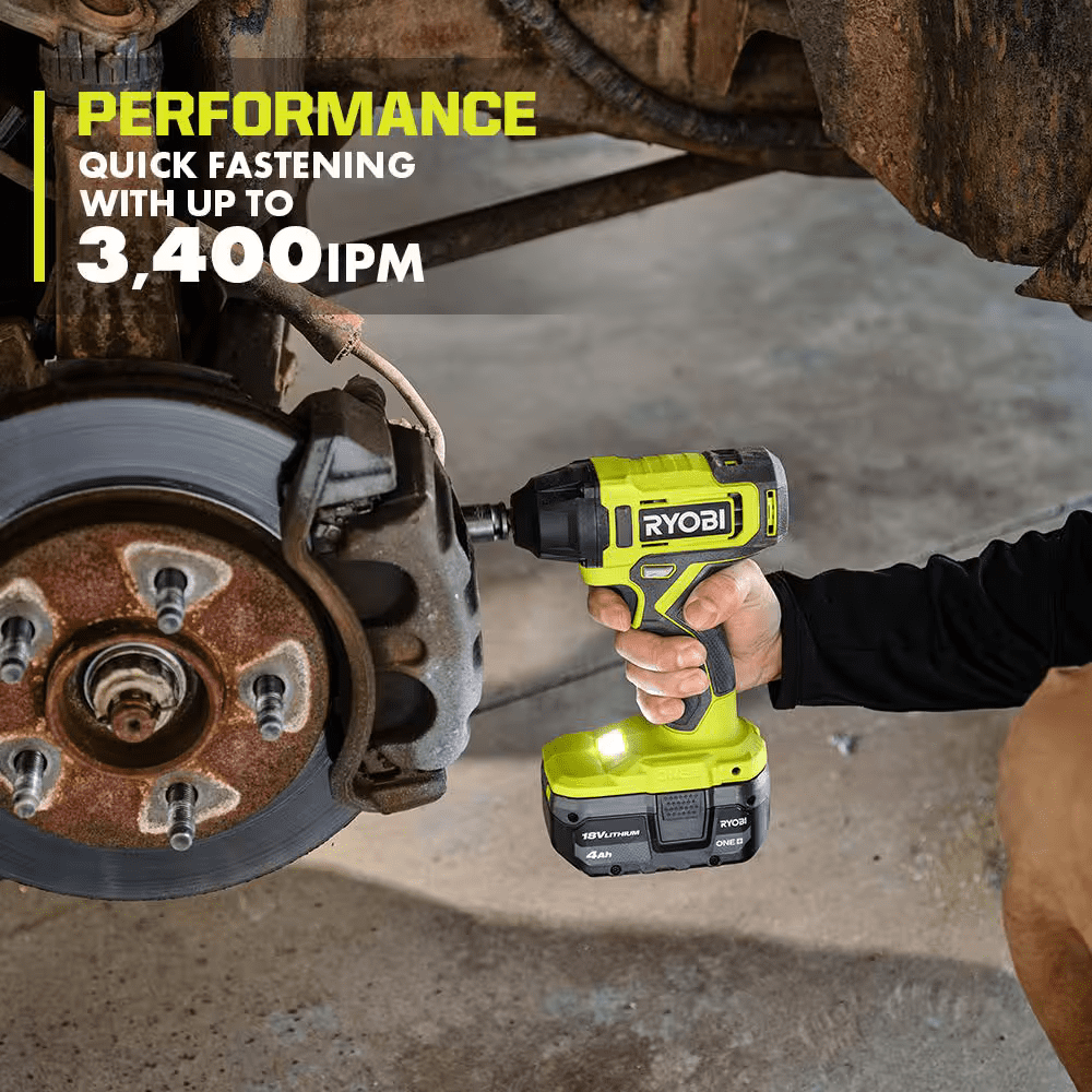Ryobi 18V Cordless 3/8 Inch Impact Wrench (PCL250B, tool only)