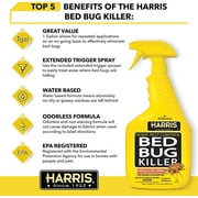 Harris Bed Bug Killer, Liquid Spray with Odorless and Non-Staining Formula (Quart)