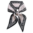 thumbnail image 3 of LILIYA Satin Scarves for Women Elegant Silk Feeling Scarf for Bag Headwrap Lightweight Neck Tie Korean Style Girls Fashion Accessories with Floral Pattern, 3 of 3
