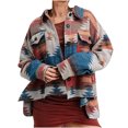 thumbnail image 1 of Chaqueta cárdigan de lana estampada con solapa de otoño/invierno para mujer Fridja BV0+3459, 1 of 9