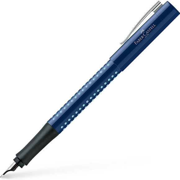 Faber-Castell 140996 Grip 2010 Blue-Light Blue Fountain Pen, EF