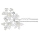 thumbnail image 3 of 2 horquillas en forma de U con forma de flor de perla para el cabello, accesorios para el cabello de novia, 3 of 8