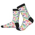 thumbnail image 2 of Pofeuu Cute Chameleons Print Crew Socks, Adult Running Hiking Socks for Youth and Adult, 2 of 7