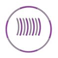thumbnail image 1 of Hula Hoop para adultos, núcleo de acero inoxidable resistente con espuma premium, 6 segmentos, Hula Hoop extraíble para modelado abdominal, fitness, masaje, pérdida de peso Sailing  Electrónica, 1 of 5