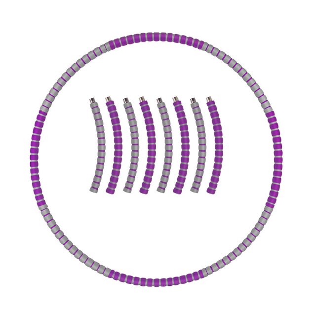 Hula Hoop para adultos, núcleo de acero inoxidable resistente con espuma premium, 6 segmentos, Hula Hoop extraíble para modelado abdominal, fitness, masaje, pérdida de peso Sailing Electrónica