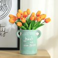 thumbnail image 3 of 20 flores de tulipán artificiales de tacto real, ramos de boda de tulipán falso, 3 of 5